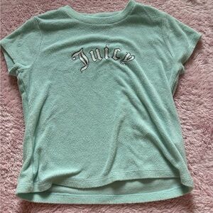 Juicy Couture Light Green Terry Tee